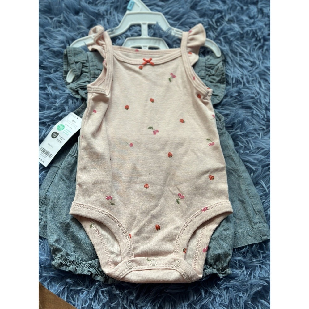Carter's Set In Opal, Pastel Pink Top And Bottom Set 6M - Picture 2 of 5